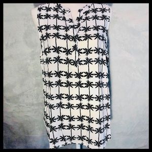 Sandra Sleeveless Palm Tree Top XL